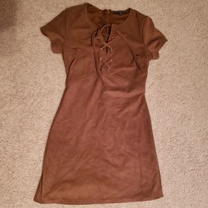 CLOSET CLEANOUT: 2 FOR $20!!Express Tan Suede Dress